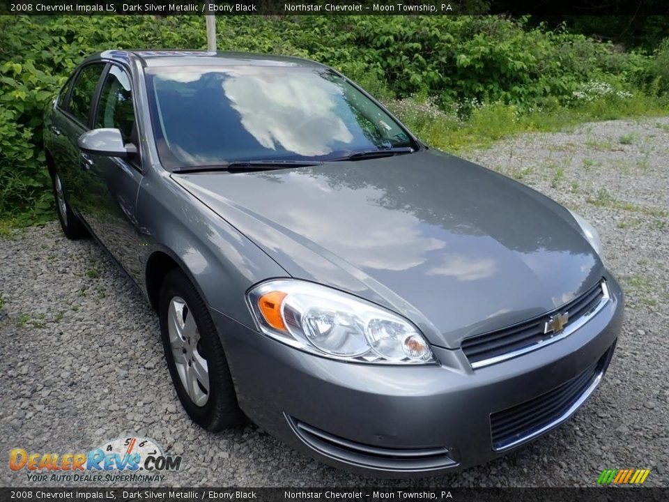 2008 Chevrolet Impala LS Dark Silver Metallic / Ebony Black Photo #3