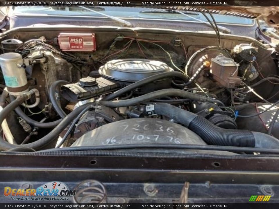 1977 Chevrolet C/K K10 Cheyenne Regular Cab 4x4 350 cid OHV 16-Valve V8 Engine Photo #10