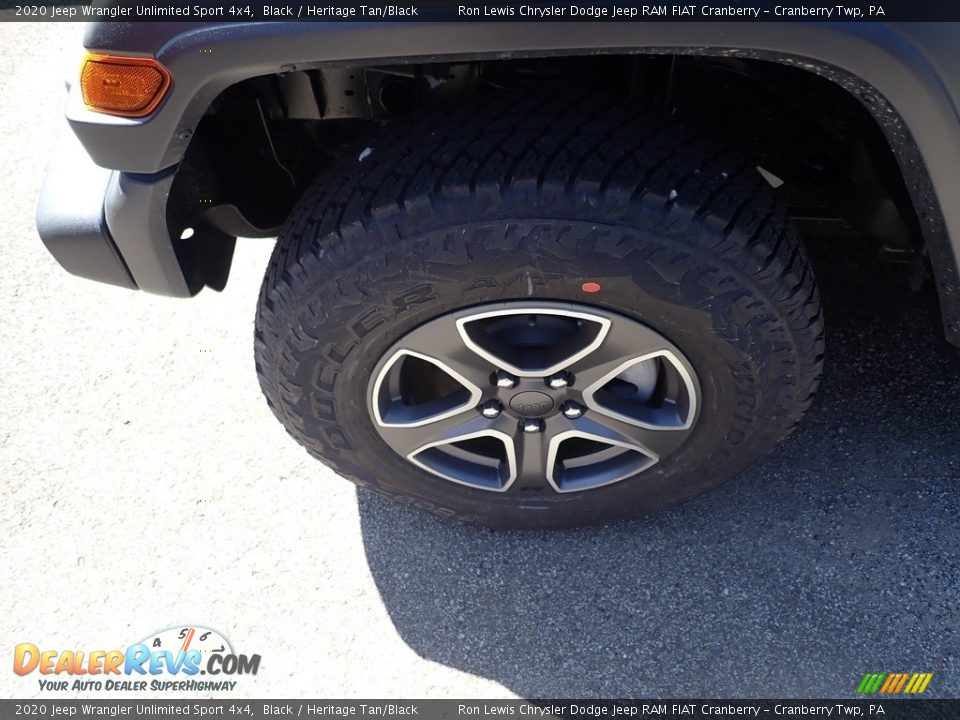 2020 Jeep Wrangler Unlimited Sport 4x4 Black / Heritage Tan/Black Photo #2