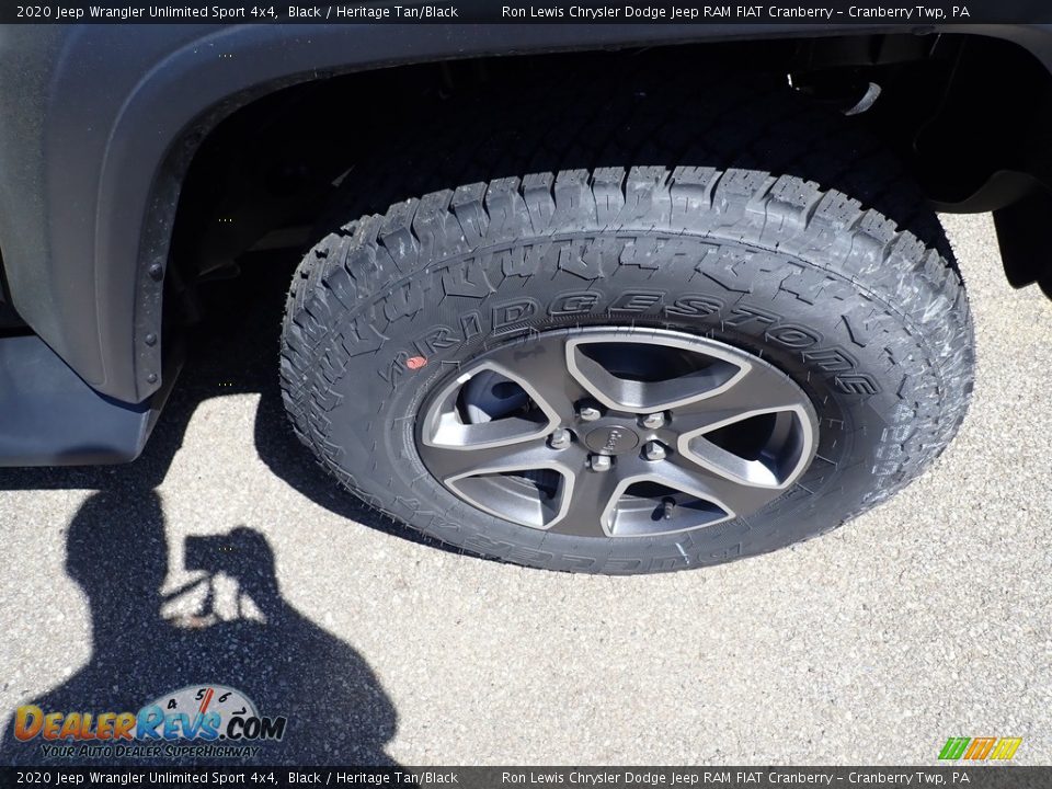 2020 Jeep Wrangler Unlimited Sport 4x4 Black / Heritage Tan/Black Photo #7