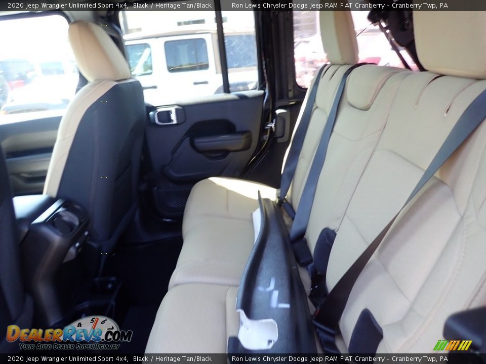2020 Jeep Wrangler Unlimited Sport 4x4 Black / Heritage Tan/Black Photo #10