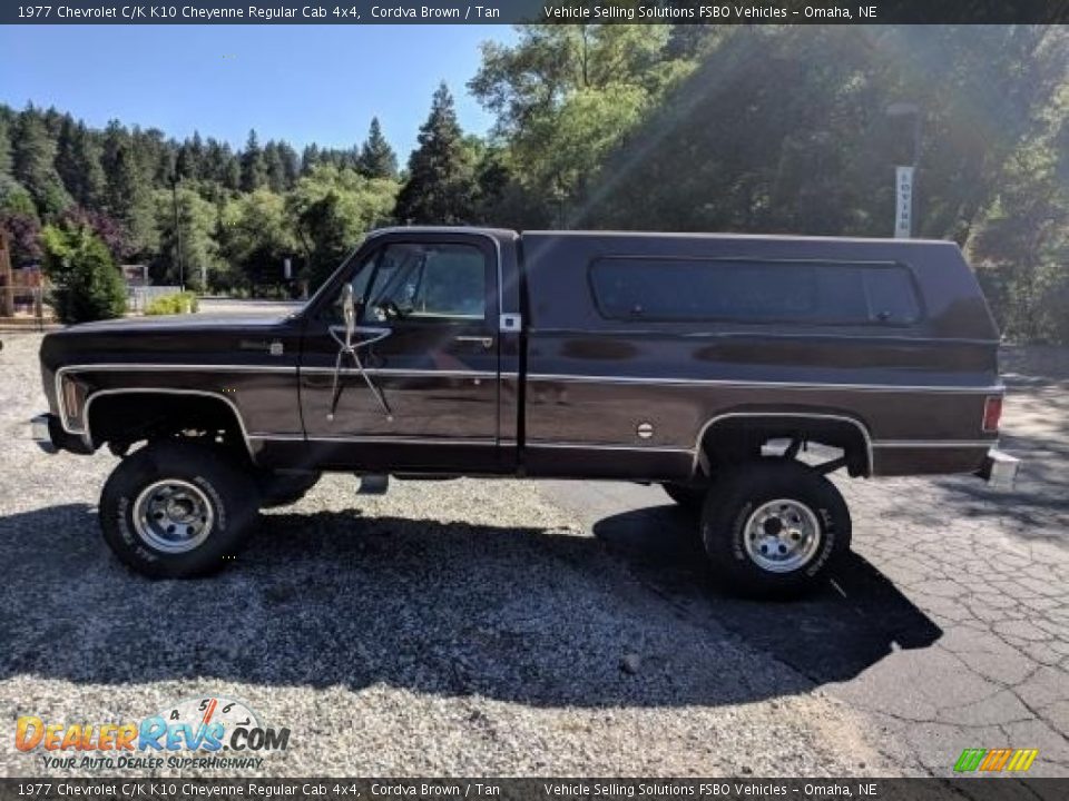 Cordva Brown 1977 Chevrolet C/K K10 Cheyenne Regular Cab 4x4 Photo #32