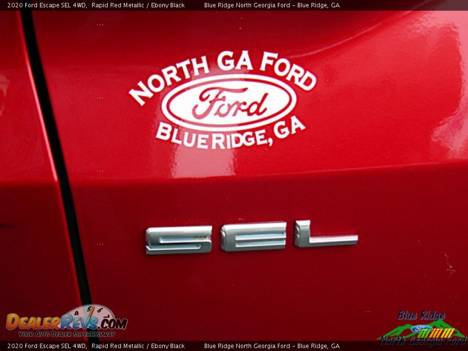 2020 Ford Escape SEL 4WD Rapid Red Metallic / Ebony Black Photo #34