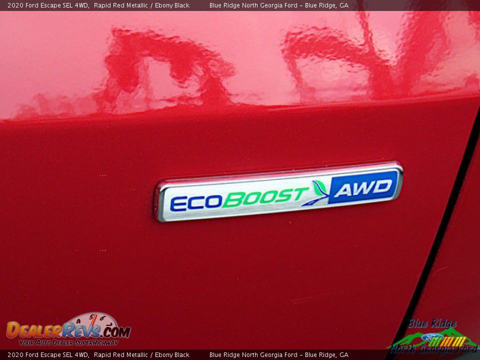 2020 Ford Escape SEL 4WD Rapid Red Metallic / Ebony Black Photo #35