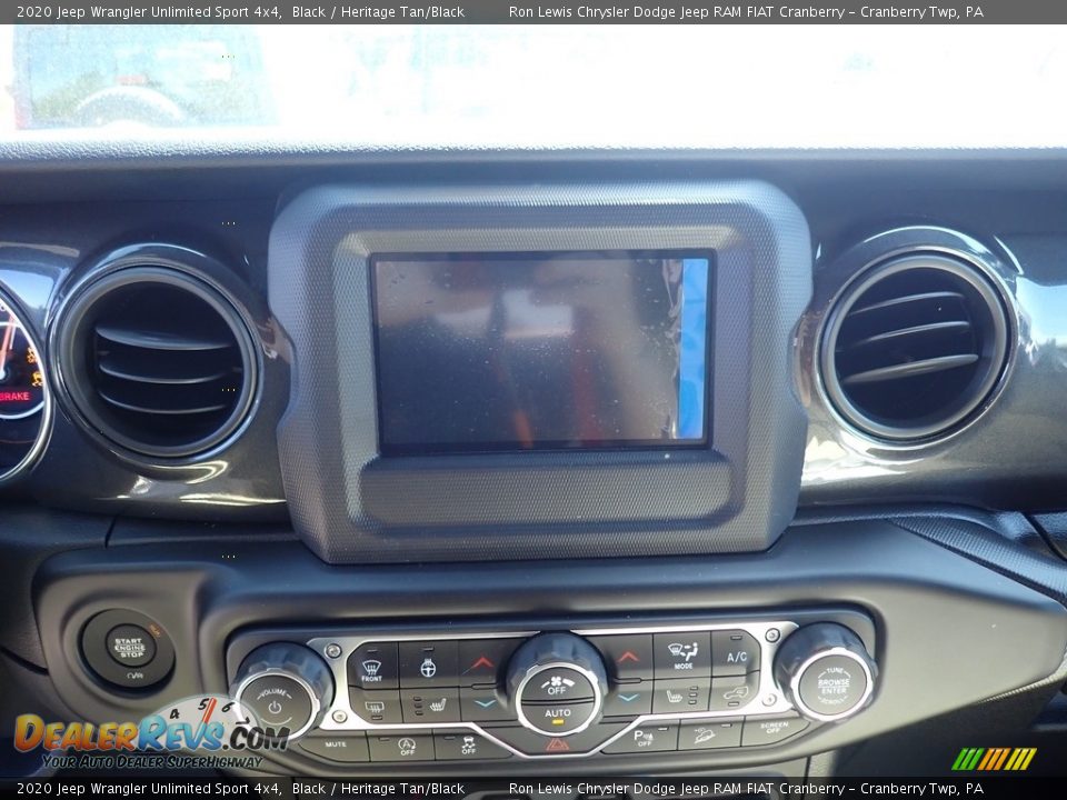 2020 Jeep Wrangler Unlimited Sport 4x4 Black / Heritage Tan/Black Photo #15