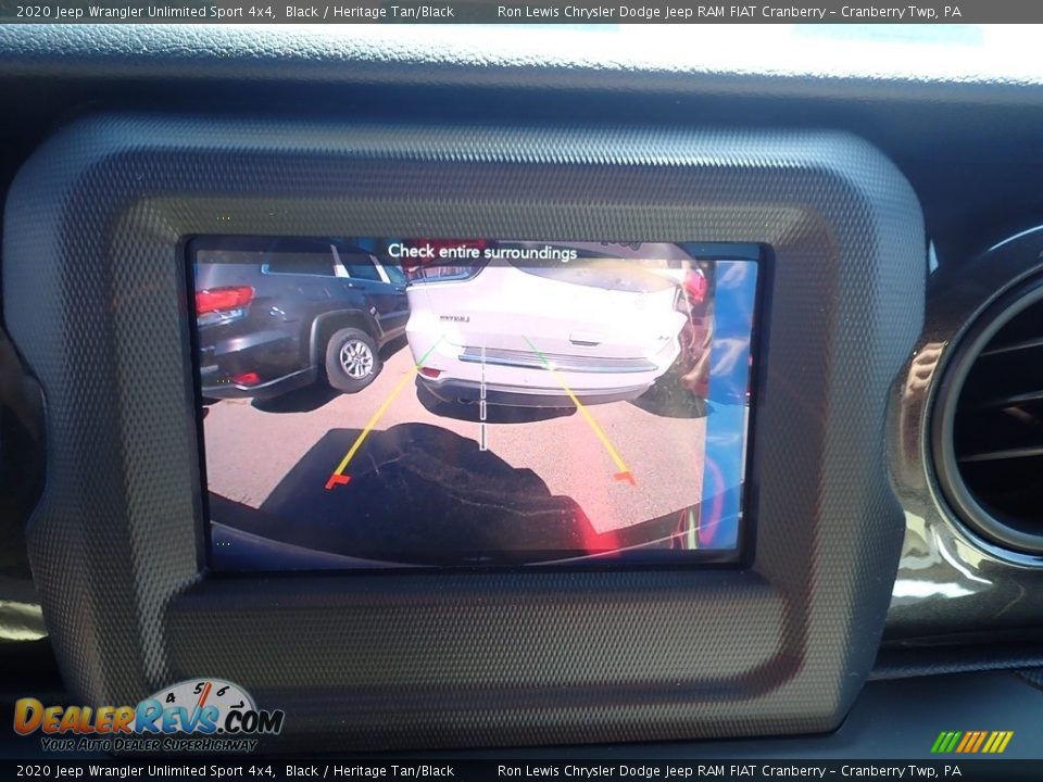 2020 Jeep Wrangler Unlimited Sport 4x4 Black / Heritage Tan/Black Photo #16