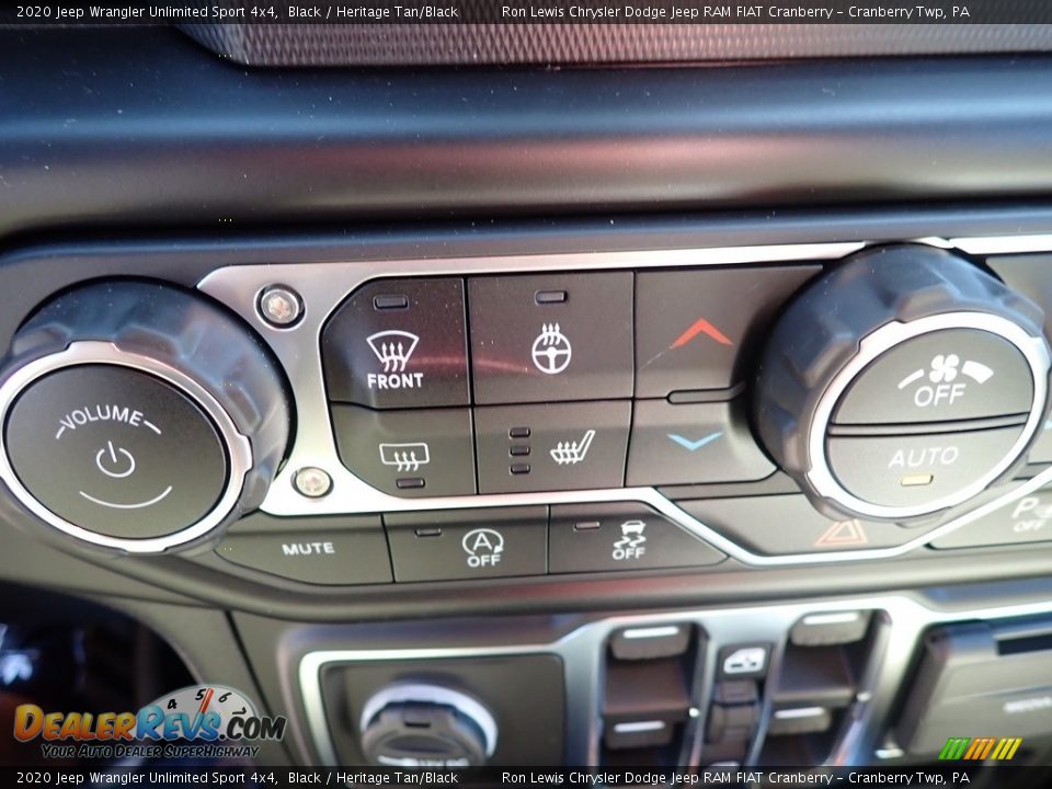 2020 Jeep Wrangler Unlimited Sport 4x4 Black / Heritage Tan/Black Photo #17