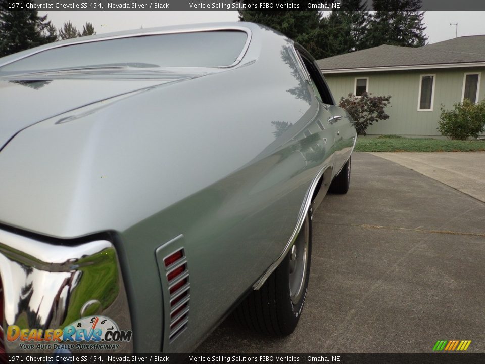 1971 Chevrolet Chevelle SS 454 Nevada Silver / Black Photo #10