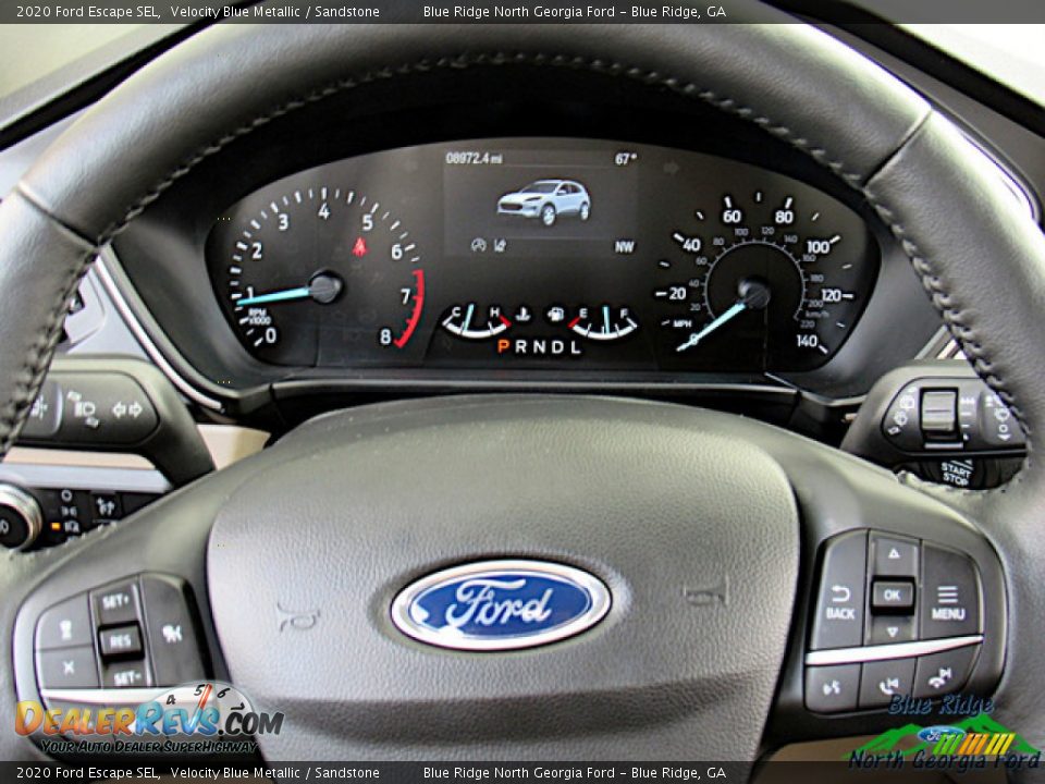 2020 Ford Escape SEL Velocity Blue Metallic / Sandstone Photo #17