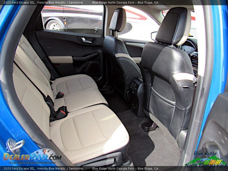 2020 Ford Escape SEL Velocity Blue Metallic / Sandstone Photo #29