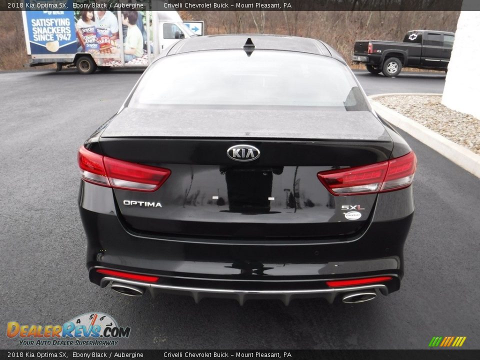 2018 Kia Optima SX Ebony Black / Aubergine Photo #9