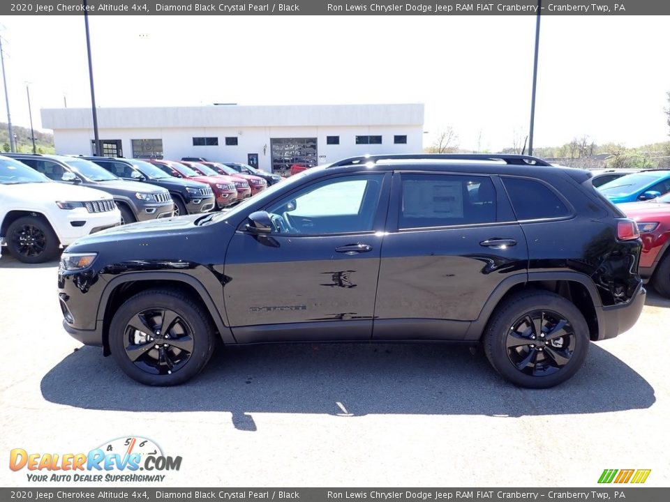 2020 Jeep Cherokee Altitude 4x4 Diamond Black Crystal Pearl / Black Photo #2