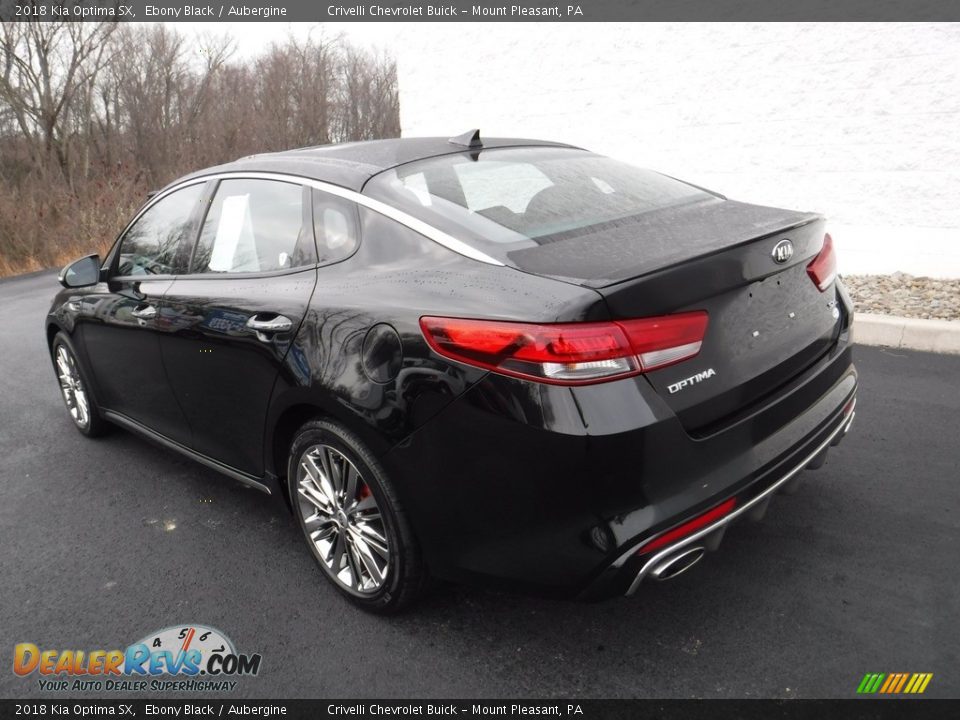 2018 Kia Optima SX Ebony Black / Aubergine Photo #11