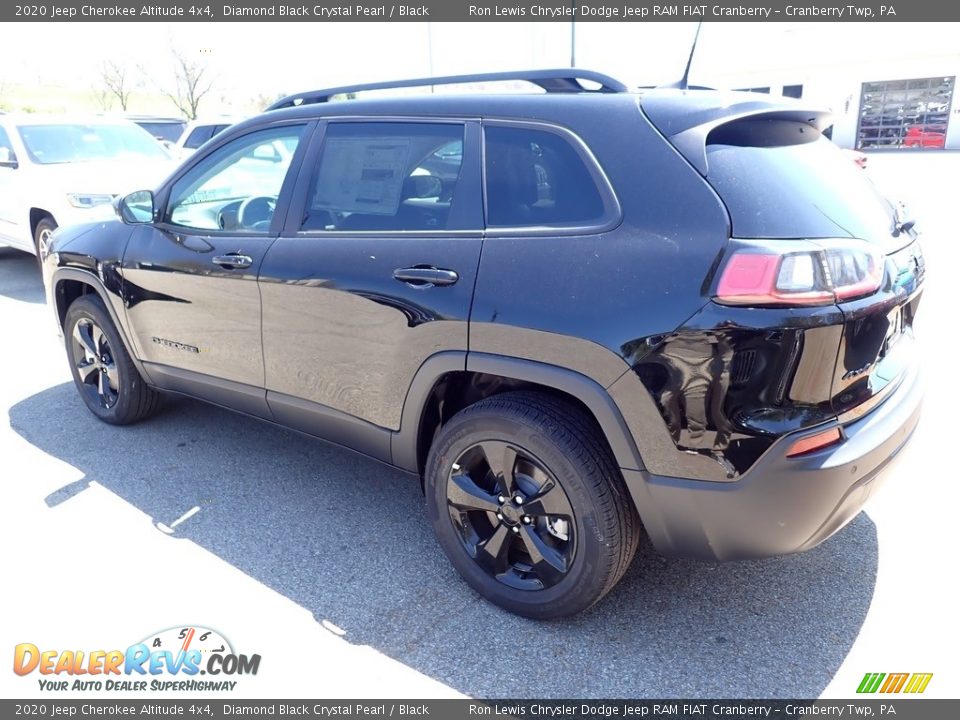 2020 Jeep Cherokee Altitude 4x4 Diamond Black Crystal Pearl / Black Photo #3