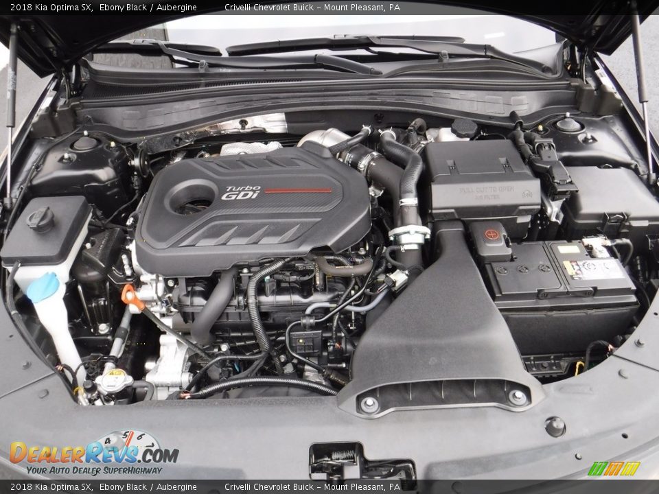 2018 Kia Optima SX 2.0 Liter GDI Turbocharged DOHC 16-Valve CVVT 4 Cylinder Engine Photo #12