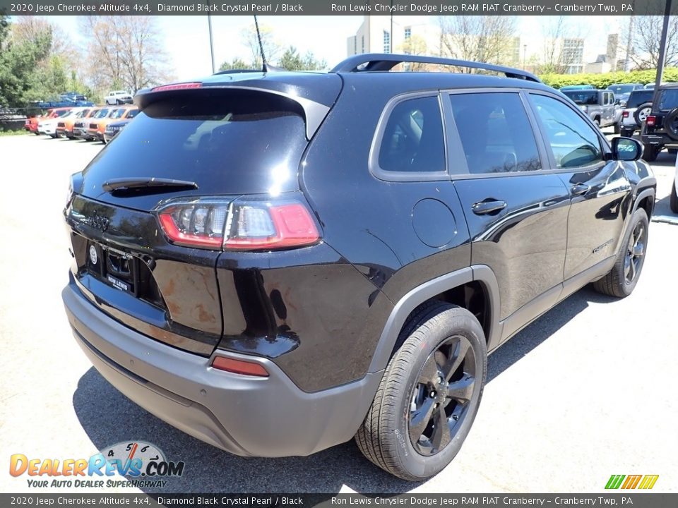 2020 Jeep Cherokee Altitude 4x4 Diamond Black Crystal Pearl / Black Photo #5