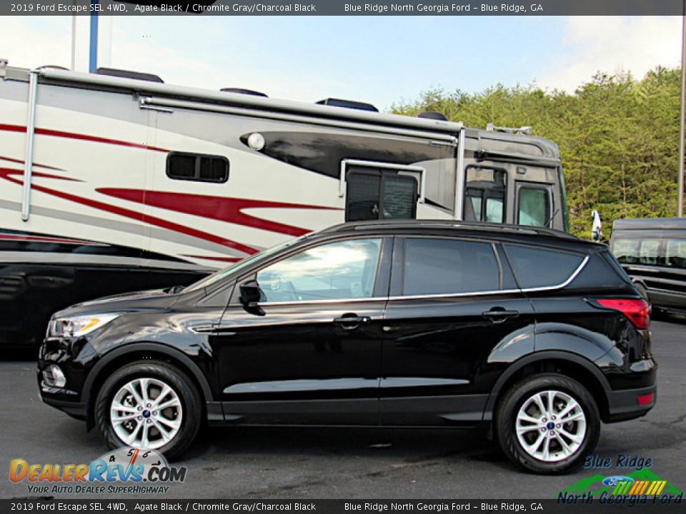 2019 Ford Escape SEL 4WD Agate Black / Chromite Gray/Charcoal Black Photo #2