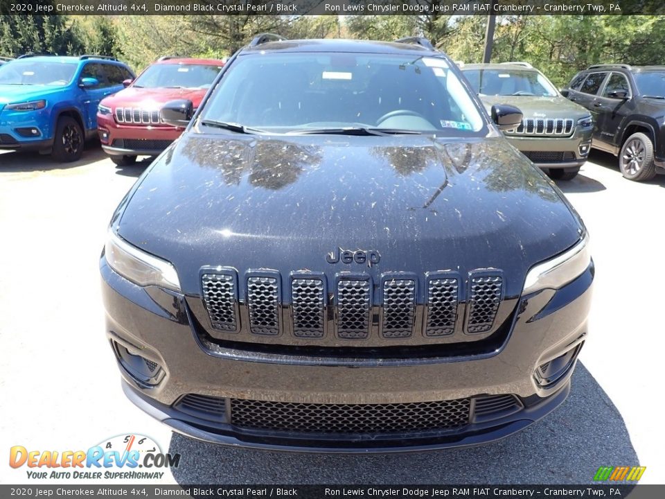 2020 Jeep Cherokee Altitude 4x4 Diamond Black Crystal Pearl / Black Photo #8