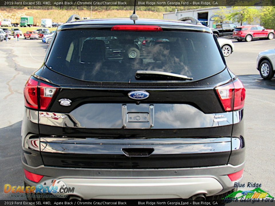 2019 Ford Escape SEL 4WD Agate Black / Chromite Gray/Charcoal Black Photo #4