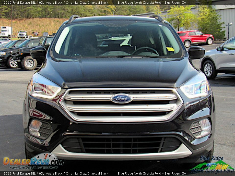 2019 Ford Escape SEL 4WD Agate Black / Chromite Gray/Charcoal Black Photo #8
