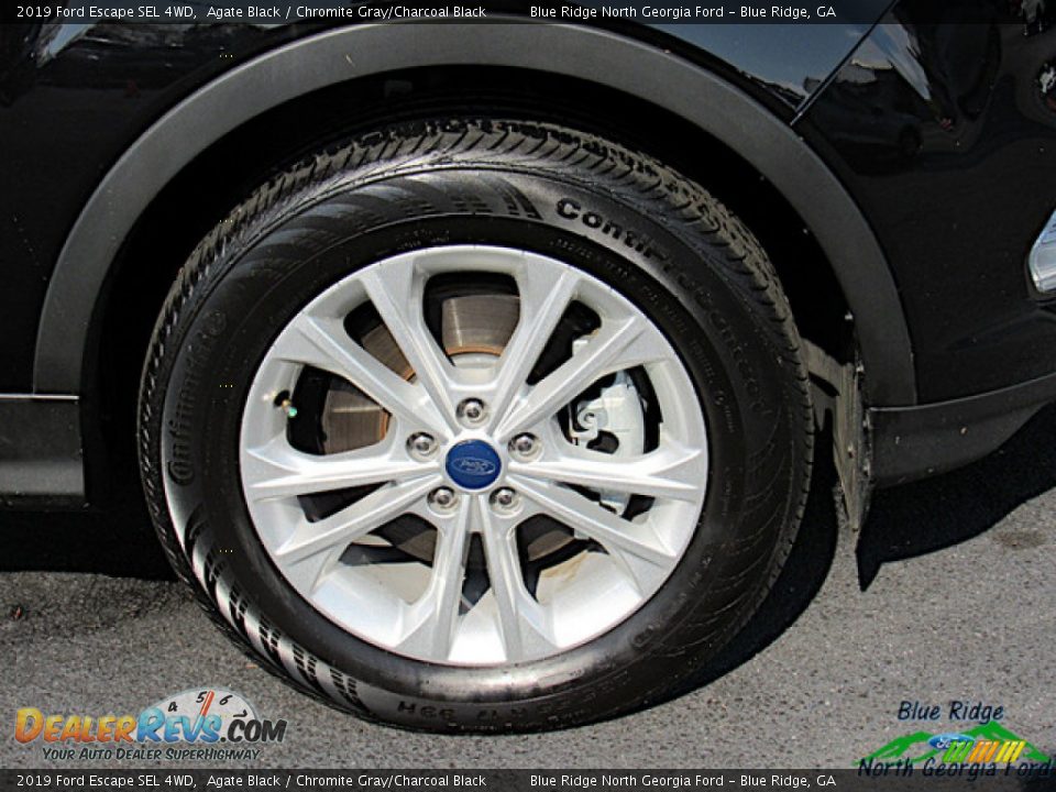 2019 Ford Escape SEL 4WD Agate Black / Chromite Gray/Charcoal Black Photo #9