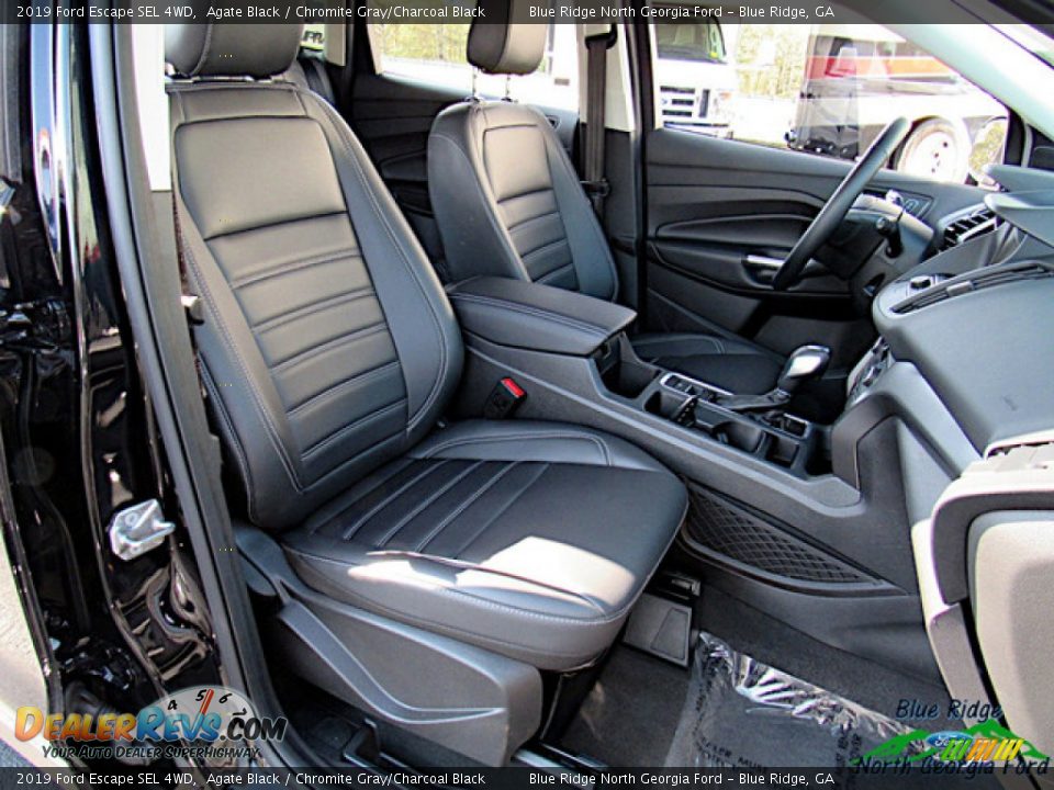 2019 Ford Escape SEL 4WD Agate Black / Chromite Gray/Charcoal Black Photo #11