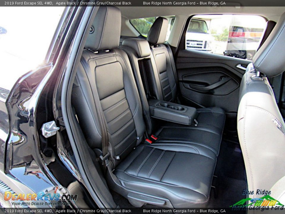 2019 Ford Escape SEL 4WD Agate Black / Chromite Gray/Charcoal Black Photo #12
