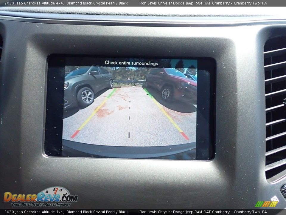 2020 Jeep Cherokee Altitude 4x4 Diamond Black Crystal Pearl / Black Photo #17