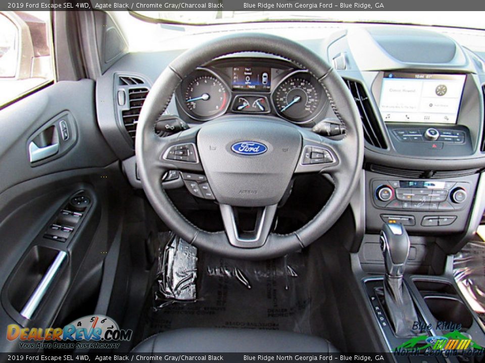 2019 Ford Escape SEL 4WD Agate Black / Chromite Gray/Charcoal Black Photo #14