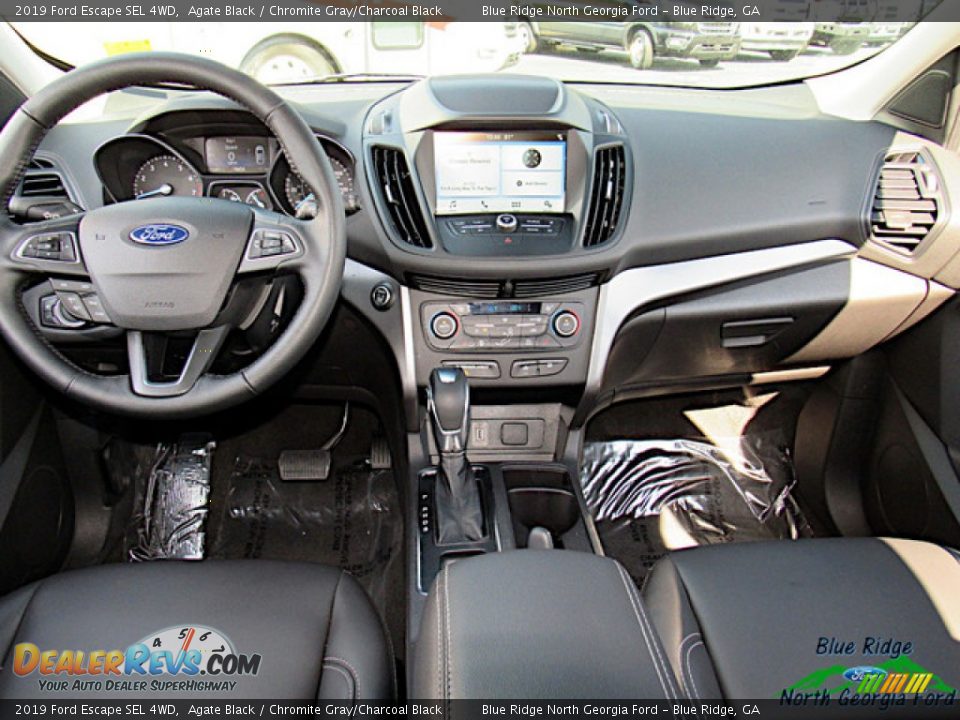 2019 Ford Escape SEL 4WD Agate Black / Chromite Gray/Charcoal Black Photo #15