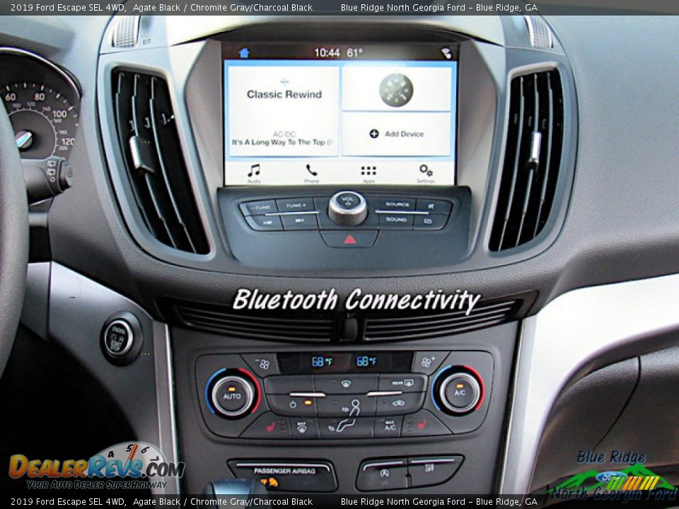 2019 Ford Escape SEL 4WD Agate Black / Chromite Gray/Charcoal Black Photo #18