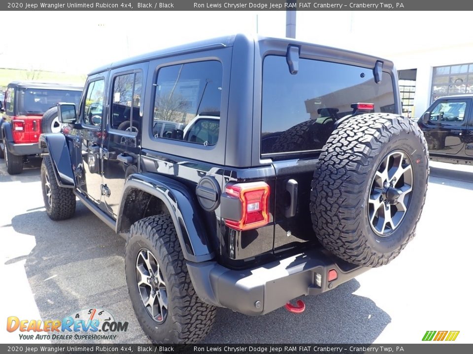 2020 Jeep Wrangler Unlimited Rubicon 4x4 Black / Black Photo #3