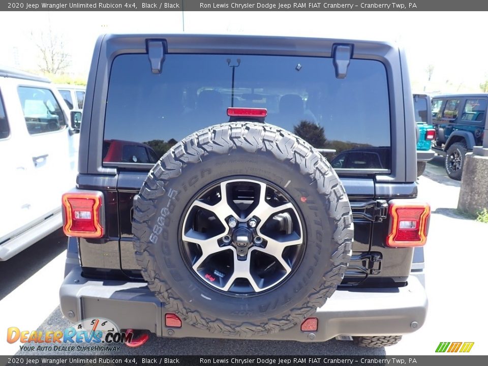 2020 Jeep Wrangler Unlimited Rubicon 4x4 Black / Black Photo #4