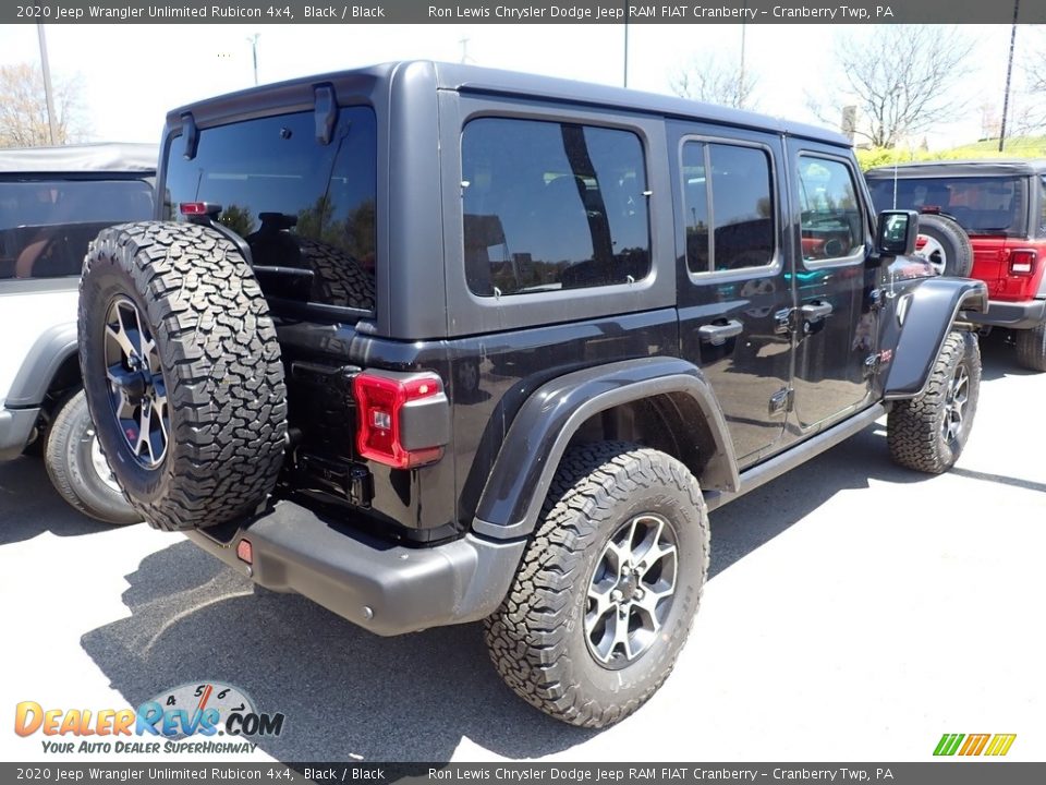 2020 Jeep Wrangler Unlimited Rubicon 4x4 Black / Black Photo #5