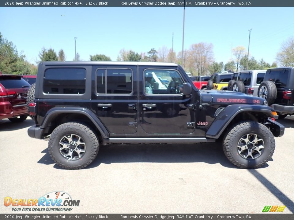 2020 Jeep Wrangler Unlimited Rubicon 4x4 Black / Black Photo #6