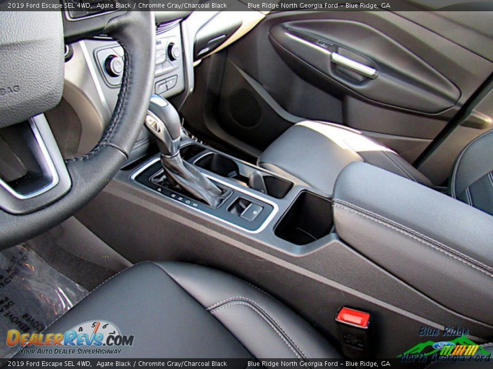 2019 Ford Escape SEL 4WD Agate Black / Chromite Gray/Charcoal Black Photo #24