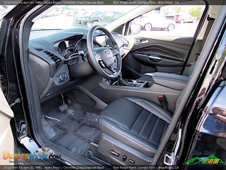 2019 Ford Escape SEL 4WD Agate Black / Chromite Gray/Charcoal Black Photo #27