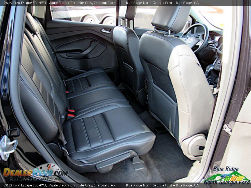2019 Ford Escape SEL 4WD Agate Black / Chromite Gray/Charcoal Black Photo #29