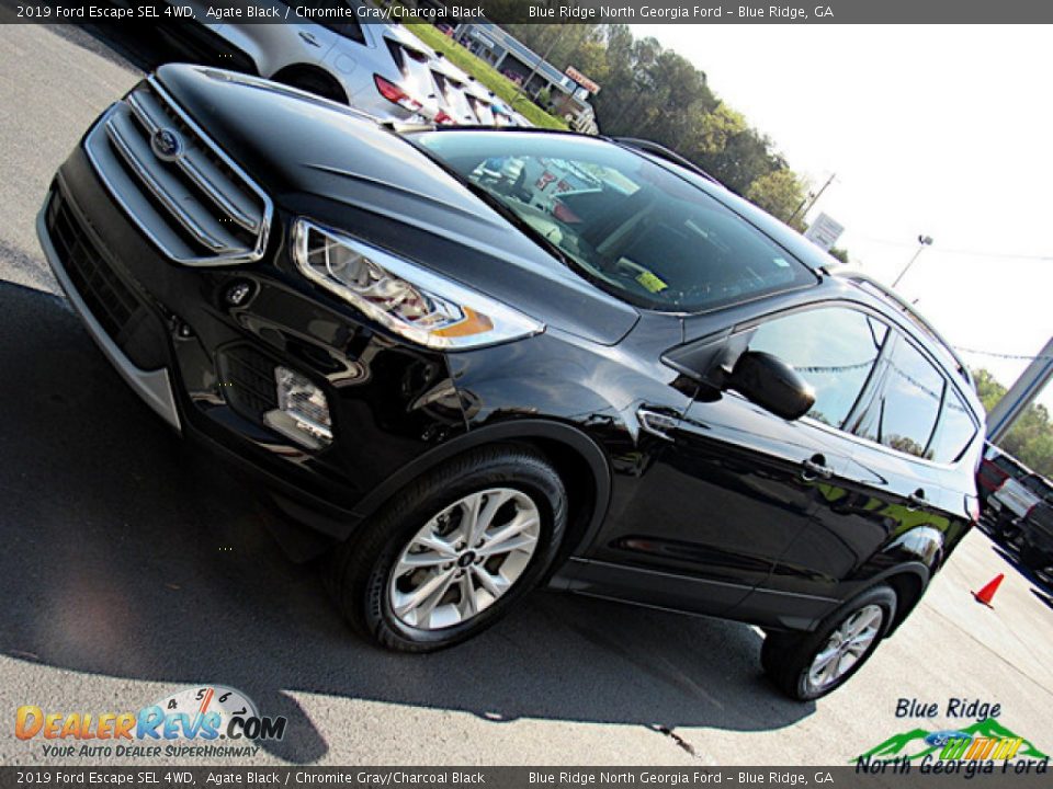2019 Ford Escape SEL 4WD Agate Black / Chromite Gray/Charcoal Black Photo #30