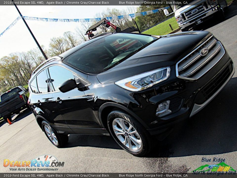2019 Ford Escape SEL 4WD Agate Black / Chromite Gray/Charcoal Black Photo #31
