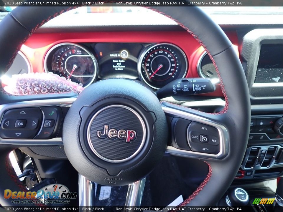 2020 Jeep Wrangler Unlimited Rubicon 4x4 Black / Black Photo #15