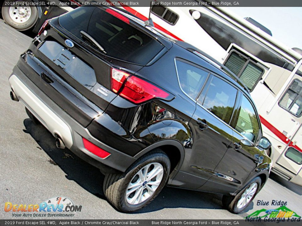 2019 Ford Escape SEL 4WD Agate Black / Chromite Gray/Charcoal Black Photo #32