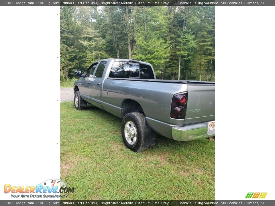 2007 Dodge Ram 2500 Big Horn Edition Quad Cab 4x4 Bright Silver Metallic / Medium Slate Gray Photo #10