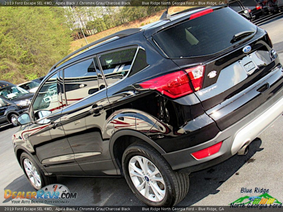 2019 Ford Escape SEL 4WD Agate Black / Chromite Gray/Charcoal Black Photo #33