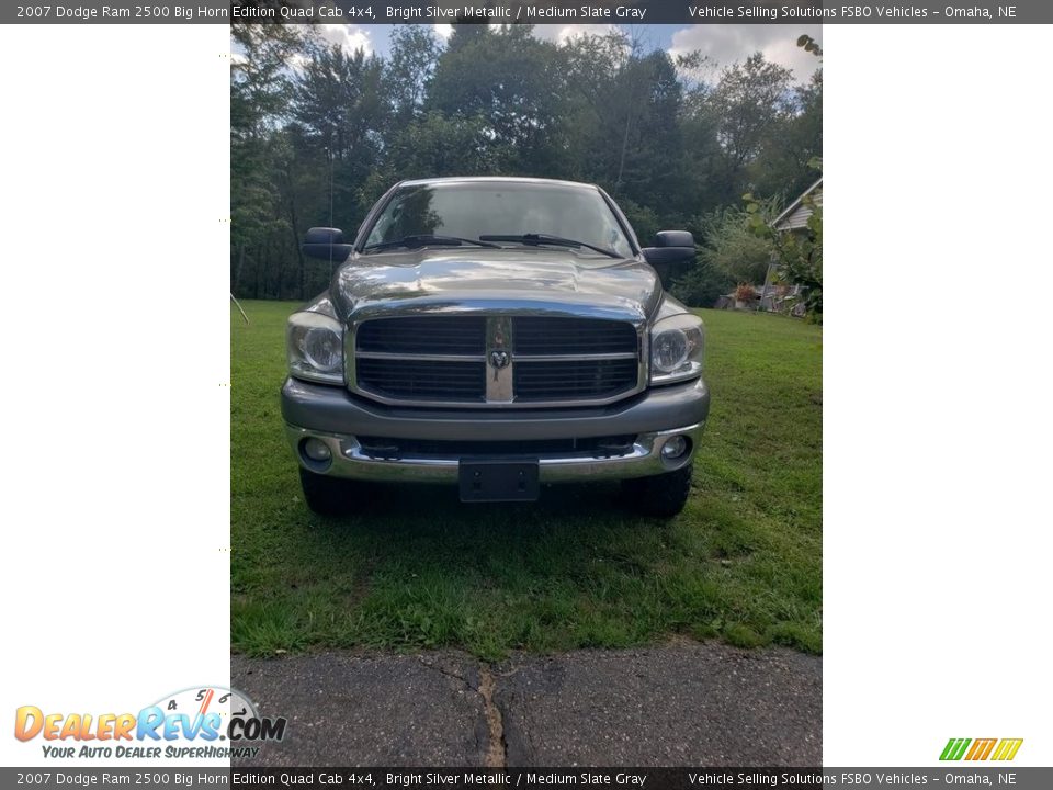 2007 Dodge Ram 2500 Big Horn Edition Quad Cab 4x4 Bright Silver Metallic / Medium Slate Gray Photo #13
