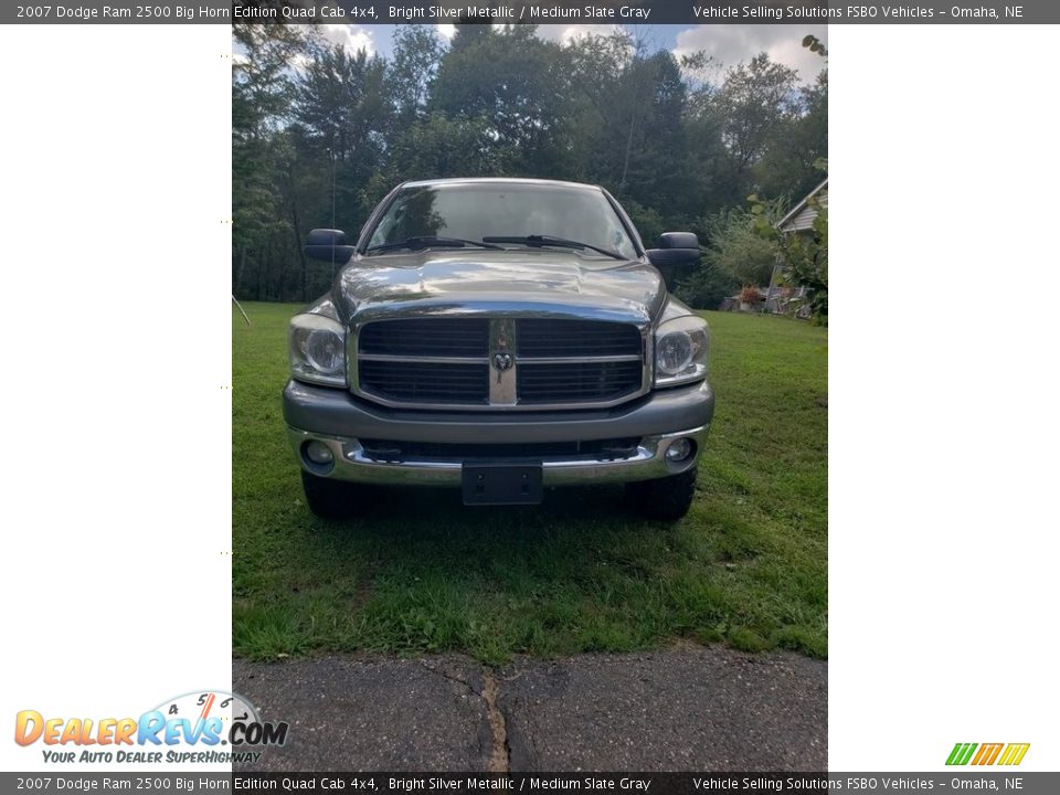 2007 Dodge Ram 2500 Big Horn Edition Quad Cab 4x4 Bright Silver Metallic / Medium Slate Gray Photo #13