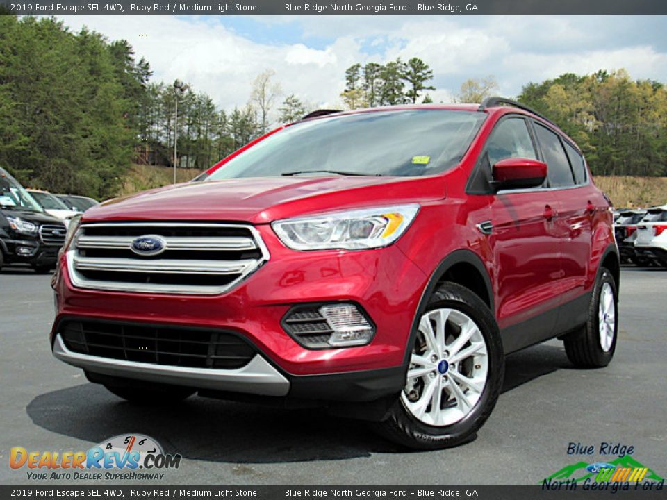2019 Ford Escape SEL 4WD Ruby Red / Medium Light Stone Photo #1