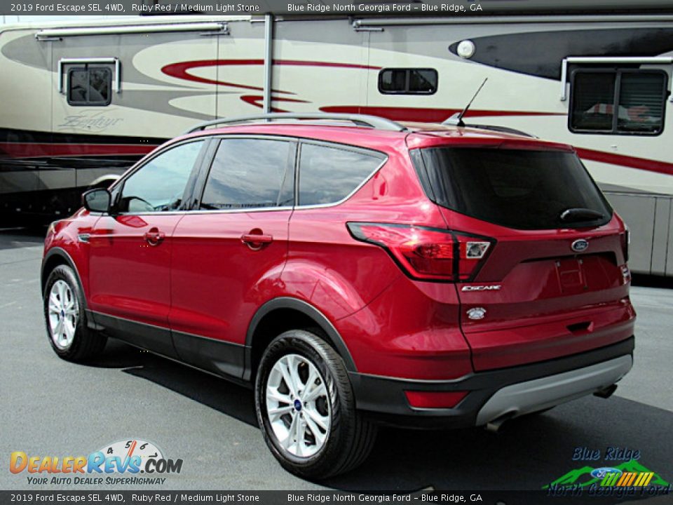2019 Ford Escape SEL 4WD Ruby Red / Medium Light Stone Photo #3