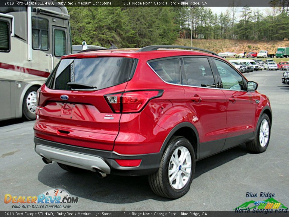 2019 Ford Escape SEL 4WD Ruby Red / Medium Light Stone Photo #5