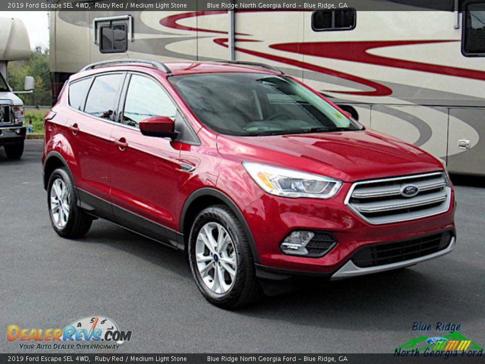 2019 Ford Escape SEL 4WD Ruby Red / Medium Light Stone Photo #7